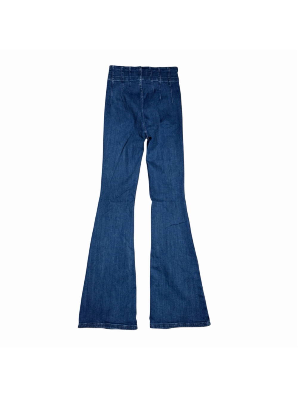 We The Free People NEW Jayde Flare Jeans Dark Wash Hi-Rise Size 26 - 33” Inseam - Picture 4 of 12